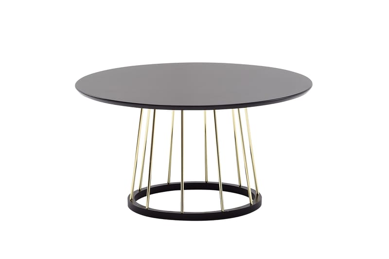 Sohvapöytä Rachid 80 cm Suorakaide, Musta