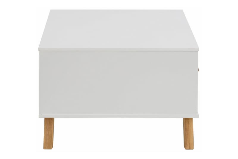 Sohvapöytä Rafney 100 cm - Valkoinen/Luonnonväri - Huonekalut - Pöytä & ruokailuryhmä - Sohvapöytä
