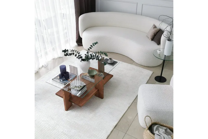 Sohvapöytä Razotaji 105x40x105 cm - Ruskea - Huonekalut - Pöytä & ruokailuryhmä - Sohvapöytä