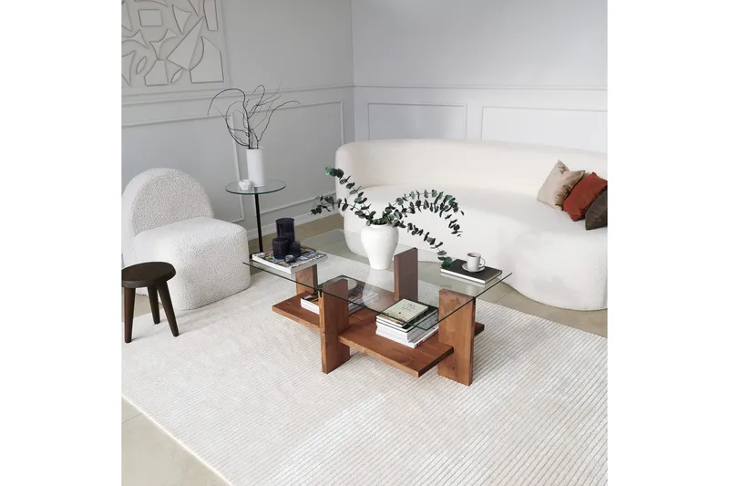 Sohvapöytä Razotaji 105x40x105 cm - Ruskea - Huonekalut - Pöytä & ruokailuryhmä - Sohvapöytä