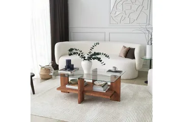 Sohvapöytä Razotaji 105x40x105 cm - Ruskea - Huonekalut - Pöytä & ruokailuryhmä - Sohvapöytä