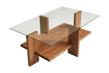 Sohvapöytä Razotaji 105x40x105 cm - Ruskea - Huonekalut - Pöytä & ruokailuryhmä - Sohvapöytä