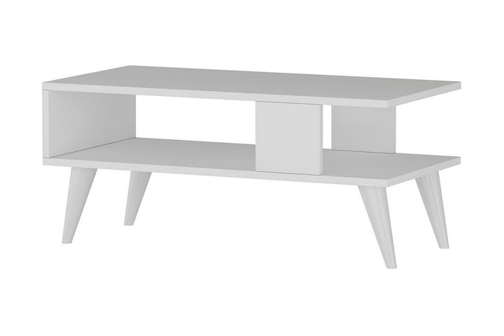 Sohvapöytä Razotaji 90x40x90 cm - Valkoinen - Sohvapöytä