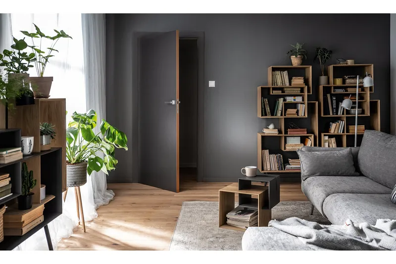 Sohvapöytä Ribbon 90 cm Säilytys Hylly Luonnonväri/Harmaa - VOX - Huonekalut - Pöytä & ruokailuryhmä - Sohvapöytä