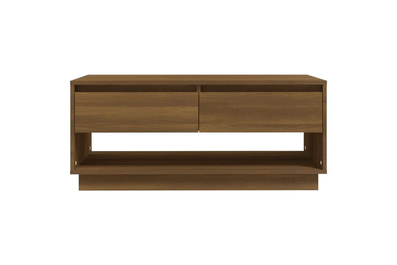 Sohvapöytä ruskea tammi 102,5x55x44 cm lastulevy - Ruskea - Huonekalut - Pöytä & ruokailuryhmä - Sohvapöytä