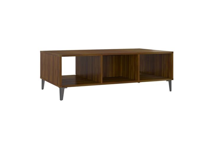 Sohvapöytä ruskea tammi 103,5x60x35 cm lastulevy - Ruskea - Sohvapöytä