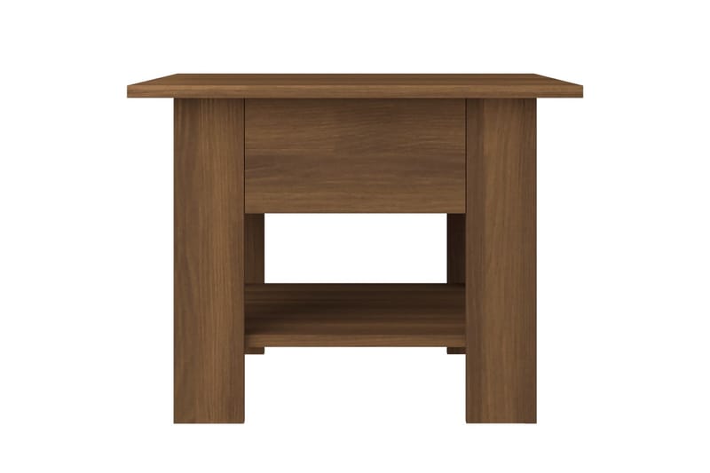 Sohvapöytä ruskea tammi 55x55x42 cm lastulevy - Ruskea - Huonekalut - Pöytä & ruokailuryhmä - Sohvapöytä