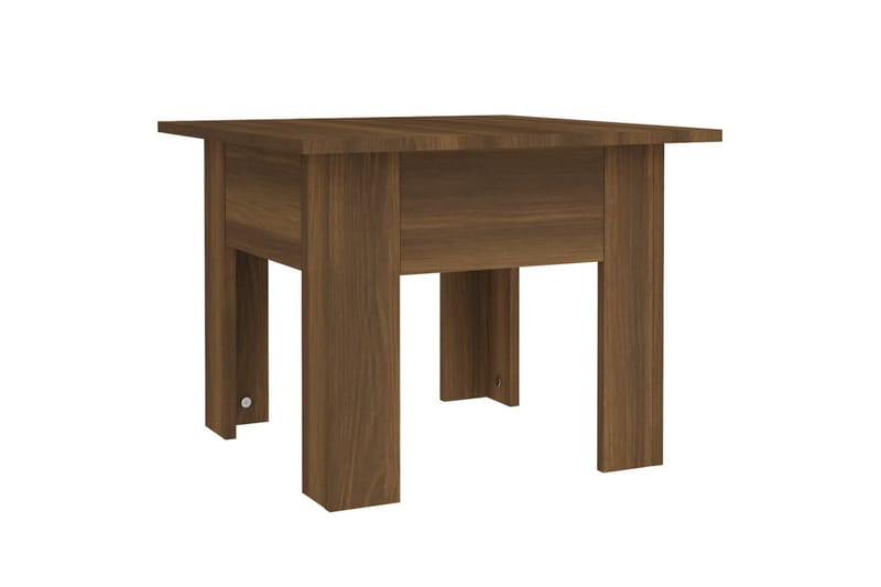 Sohvapöytä ruskea tammi 55x55x42 cm lastulevy - Ruskea - Huonekalut - Pöytä & ruokailuryhmä - Sohvapöytä