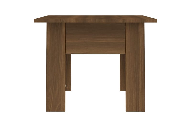 Sohvapöytä ruskea tammi 55x55x42 cm lastulevy - Ruskea - Huonekalut - Pöytä & ruokailuryhmä - Sohvapöytä