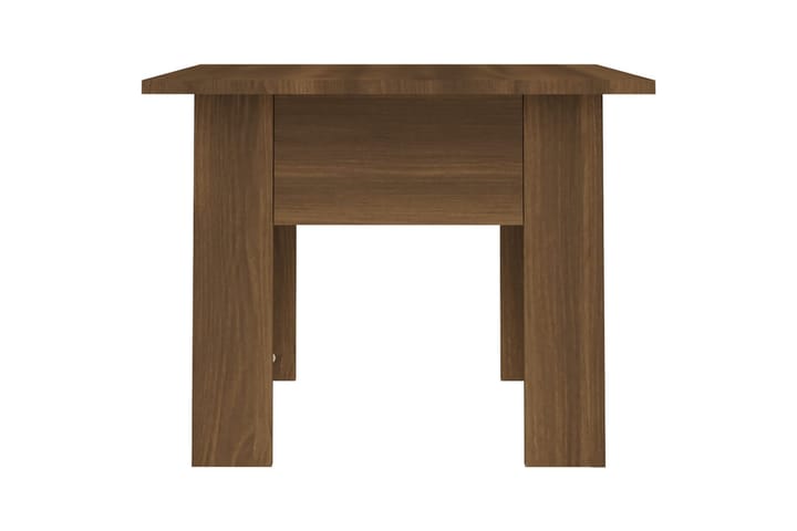Sohvapöytä ruskea tammi 55x55x42 cm lastulevy - Ruskea - Sohvapöytä