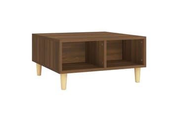 Sohvapöytä ruskea tammi 60x60x30 cm lastulevy - Ruskea - Huonekalut - Pöytä & ruokailuryhmä - Sohvapöytä
