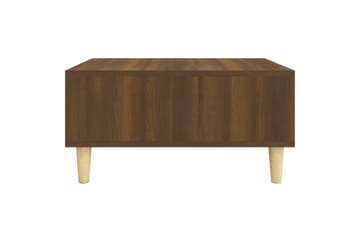 Sohvapöytä ruskea tammi 60x60x30 cm lastulevy - Ruskea - Huonekalut - Pöytä & ruokailuryhmä - Sohvapöytä