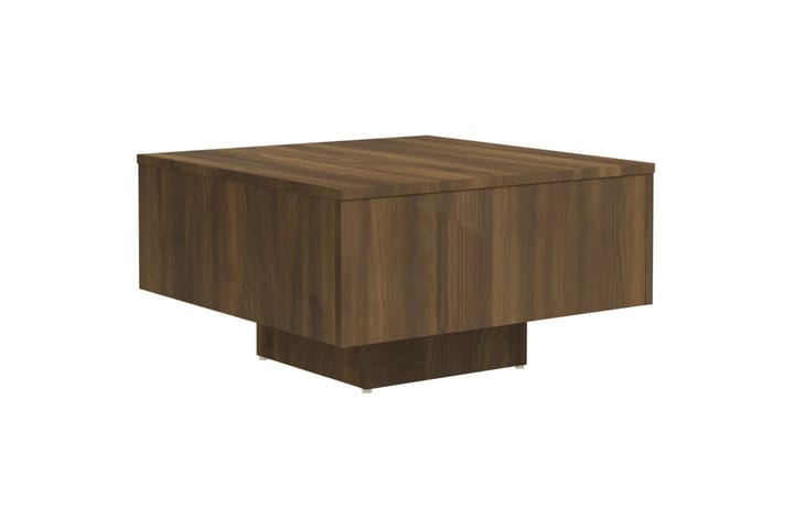 Sohvapöytä ruskea tammi 60x60x31,5 cm tekninen puu - Ruskea - Sohvapöytä