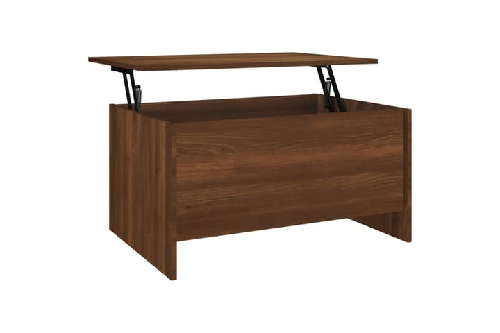 Sohvapöytä ruskea tammi 80x55,5x41,5 cm tekninen puu - Ruskea - Sohvapöytä