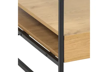 Sohvapöytä Sakila 80x80 cm - Läpinäkyvä - Huonekalut - Pöytä & ruokailuryhmä - Sohvapöytä - Sohvapöytä säilytystilalla