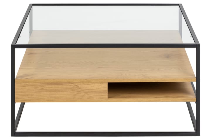 Sohvapöytä Sakila 80x80 cm - Läpinäkyvä - Sohvapöytä