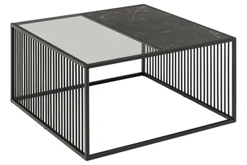 Sohvapöytä Saklani 80x80 cm - Musta - Huonekalut - Pöytä & ruokailuryhmä - Sohvapöytä