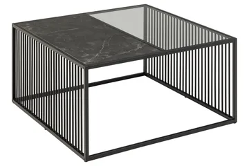 Sohvapöytä Saklani 80x80 cm - Musta - Huonekalut - Pöytä & ruokailuryhmä - Sohvapöytä