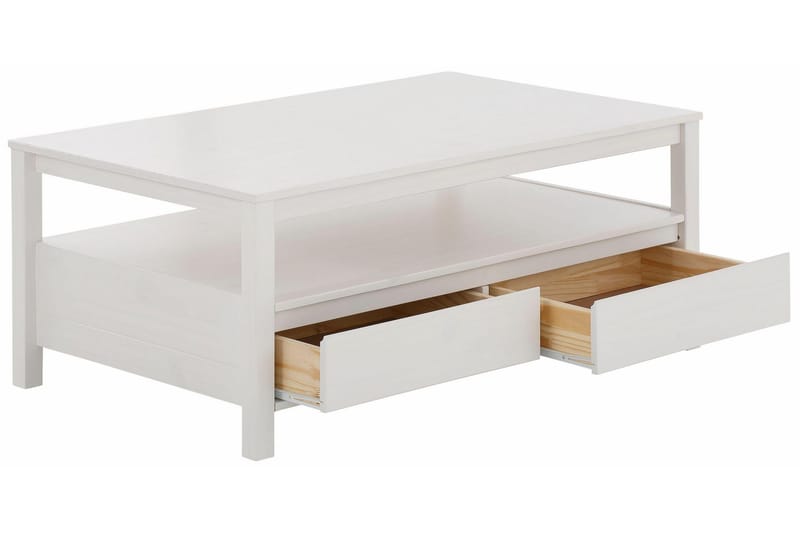 Sohvapöytä Salento 110 cm - Valkoinen - Huonekalut - Pöytä & ruokailuryhmä - Sohvapöytä