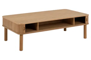 Sohvapöytä Samay 130x70 cm - Luonnollinen - Huonekalut - Pöytä & ruokailuryhmä - Sohvapöytä - Sohvapöytä säilytystilalla