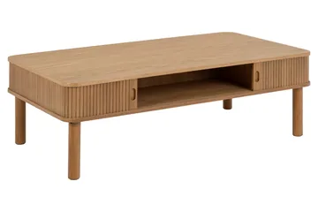 Sohvapöytä Samay 130x70 cm - Luonnollinen - Huonekalut - Pöytä & ruokailuryhmä - Sohvapöytä - Sohvapöytä säilytystilalla