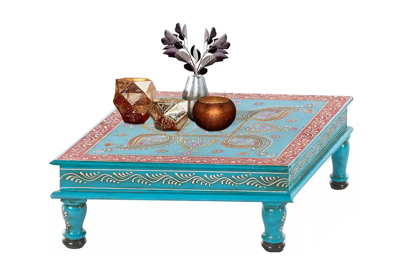 Sohvapöytä Sarika 40 cm - Turkoosi - Huonekalut - Pöytä & ruokailuryhmä - Sohvapöytä