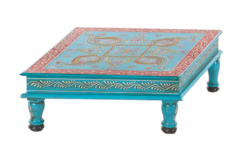 Sohvapöytä Sarika 40 cm - Turkoosi - Huonekalut - Pöytä & ruokailuryhmä - Sohvapöytä