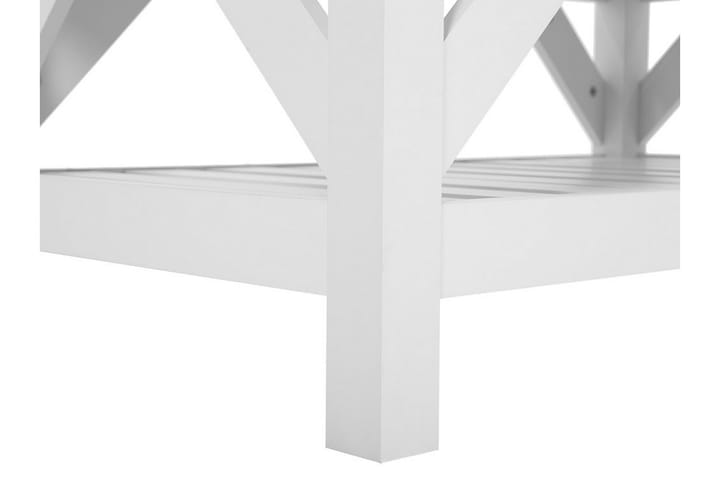 Sohvapöytä Savanur 101 cm Säilytyksellä Hylly - Vaaleanruskea/Valkoinen - Sohvapöytä