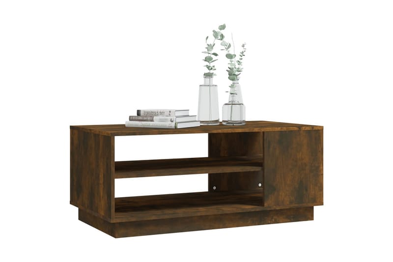 Sohvapöytä savutammi 102x55x43 cm lastulevy - Ruskea - Huonekalut - Pöytä & ruokailuryhmä - Sohvapöytä