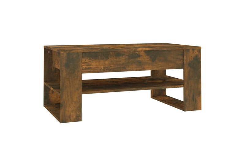 Sohvapöytä savutammi 102x55x45 cm tekninen puu - Ruskea - Huonekalut - Pöytä & ruokailuryhmä - Sohvapöytä