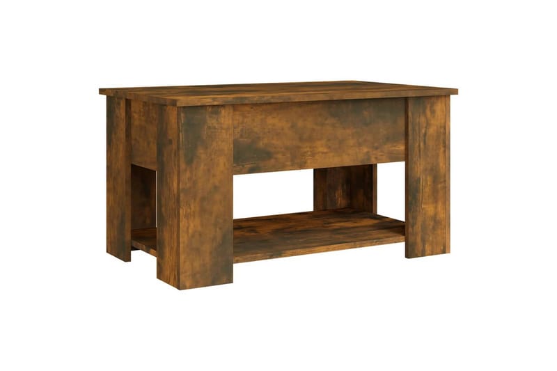 Sohvapöytä savutammi 79x49x41 cm tekninen puu - Ruskea - Huonekalut - Pöytä & ruokailuryhmä - Sohvapöytä