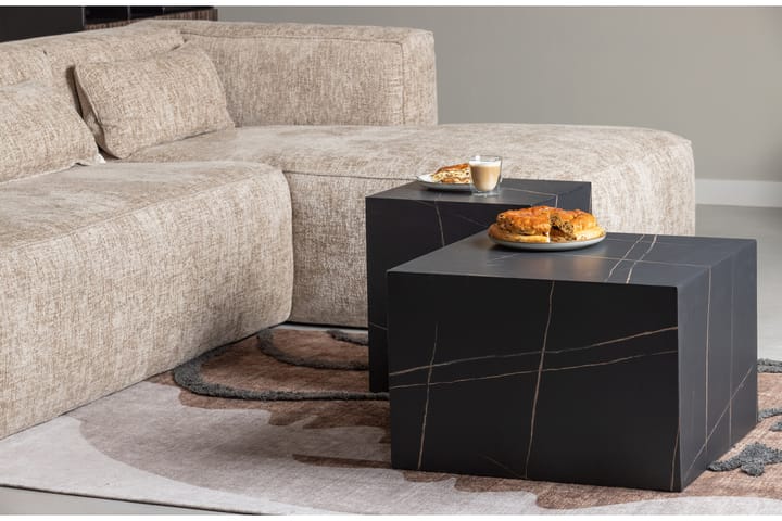 Sohvapöytä Schollene 60 cm - Musta - Marmoripöydät - Sohvapöytä