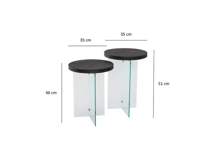 Sohvapöytä Serenity 35 cm - Antrasiitti - Sohvapöytä