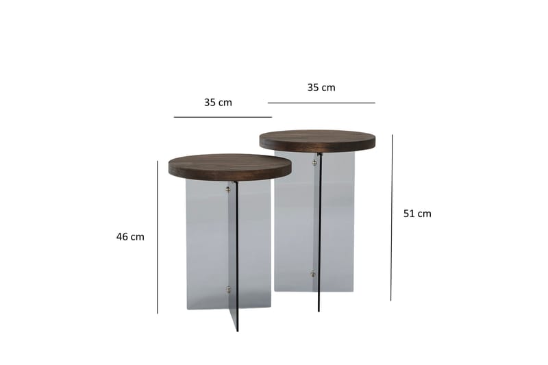 Sohvapöytä Serenity 35 cm - Harmaa - Huonekalut - Pöytä & ruokailuryhmä - Sohvapöytä