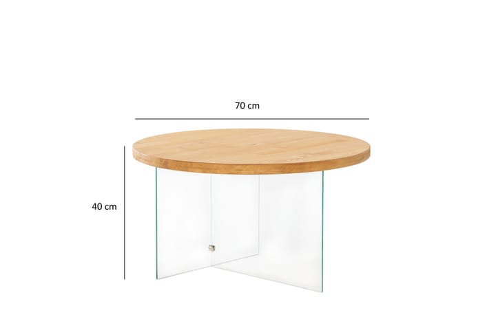 Sohvapöytä Serenity 70 cm - Tammi - Sohvapöytä
