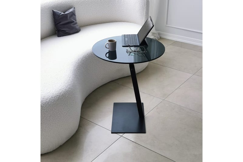 Sohvapöytä Sessan 40x40x40 cm Pyöreä - Musta - Huonekalut - Pöytä & ruokailuryhmä - Sohvapöytä