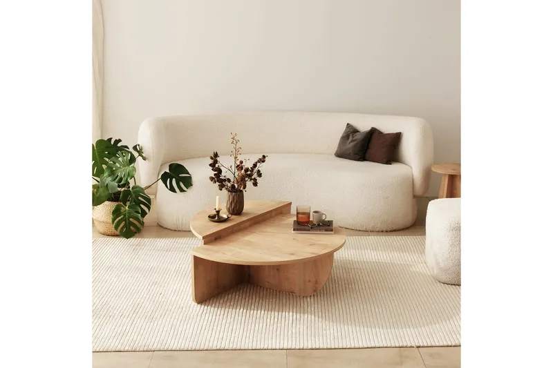 Sohvapöytä Shaneka 90 cm, Tammi