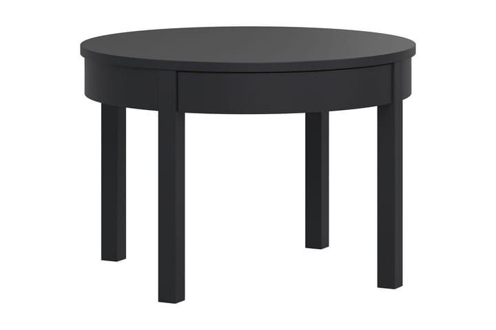 Sohvapöytä Simple 80 cm Pyöreä Säilytys Hylly Korkea Musta - VOX - Sohvapöytä