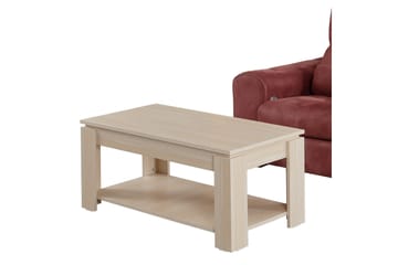 Sohvapöytä Skoglund 104 cm Säilytyksellä Hylly - Vaalea Tammenväri - Huonekalut - Pöytä & ruokailuryhm ä - Sohvapöytä