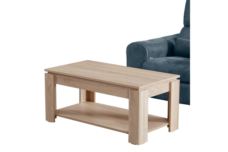 Sohvapöytä Skoglund 104 cm Säilytyksellä Hylly - Pyökki - Huonekalut - Pöytä & ruokailuryhmä - Sohvapöytä