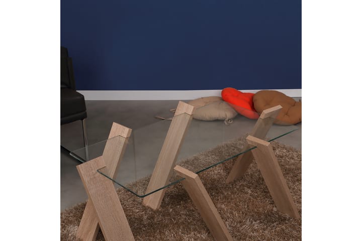 Sohvapöytä Skoglund Maxi 92 cm - Vaaleanruskea - Sohvapöytä