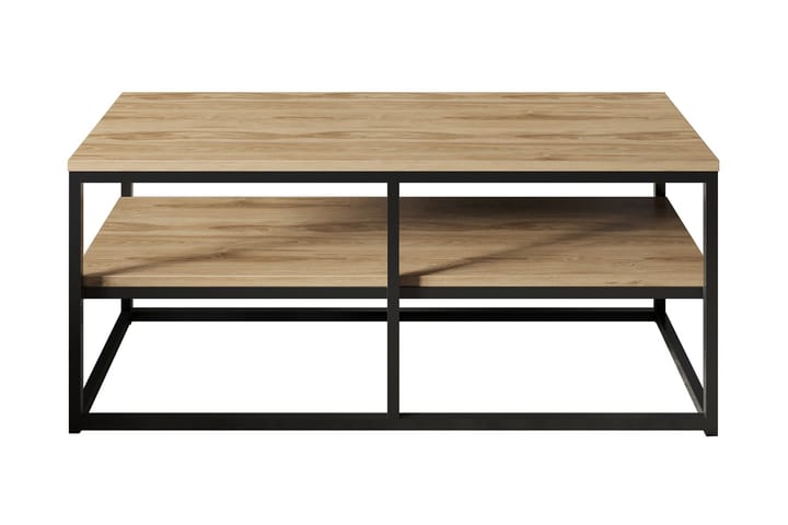 Sohvapöytä Slottet 110 cm Säilytyksellä Hylly - Ruskea/Musta - Sohvapöytä