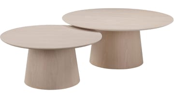 Sohvapöytä Solhem 80 cm - Valkaistu - Huonekalut - Pöytä & ruokailuryhmä - Sohvapöytä