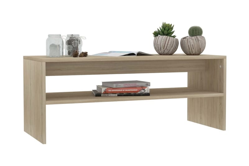 Sohvapöytä Sonoma-tammi 100x40x40 cm lastulevy - Ruskea - Huonekalut - Pöytä & ruokailuryhmä - Sohvapöytä