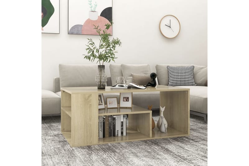 Sohvapöytä Sonoma-tammi 100x50x40 cm lastulevy - Huonekalut - Pöytä & ruokailuryhmä - Sohvapöytä