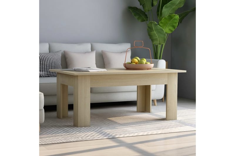 Sohvapöytä Sonoma-tammi 100x60x42 cm lastulevy - Ruskea - Huonekalut - Pöytä & ruokailuryhmä - Sohvapöytä