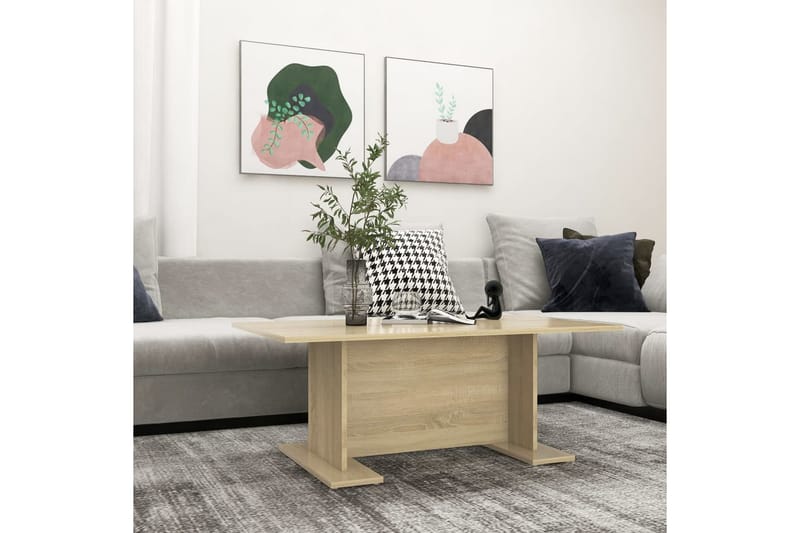 Sohvapöytä Sonoma-tammi 103,5x60x40 cm lastulevy - Huonekalut - Pöytä & ruokailuryhmä - Sohvapöytä