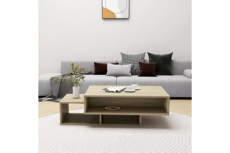 Sohvapöytä Sonoma-tammi 105x55x32 cm lastulevy - Ruskea - Huonekalut - Pöytä & ruokailuryhmä - Sohvapöytä