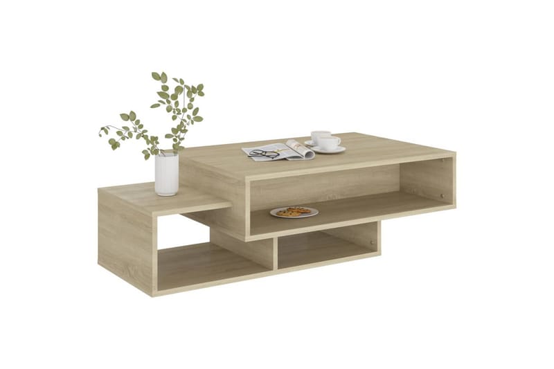 Sohvapöytä Sonoma-tammi 105x55x32 cm lastulevy - Ruskea - Huonekalut - Pöytä & ruokailuryhmä - Sohvapöytä