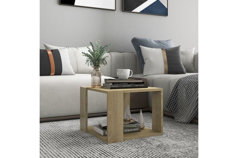 Sohvapöytä Sonoma-tammi 40x40x30 cm lastulevy - Huonekalut - Pöytä & ruokailuryhmä - Sohvapöytä